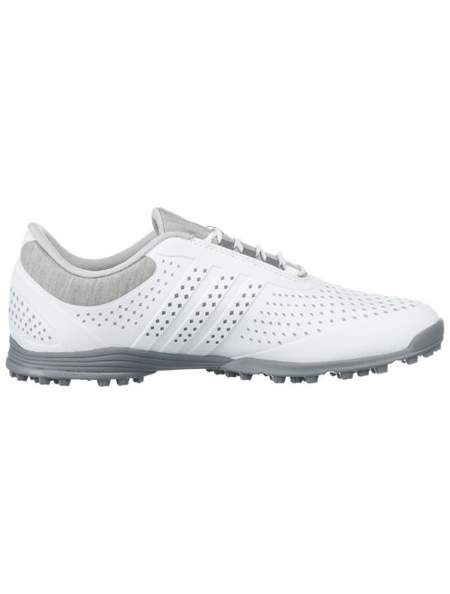 adidas Women's Adipure Sport Golf Shoe, White/Grey, 9 Medium US