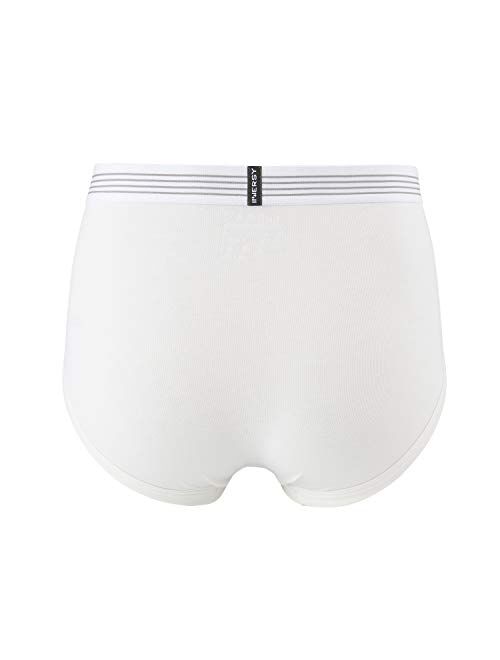 INNERSY Men's Underwear Classic Cotton Briefs with N Front Open Fly Pack of 4