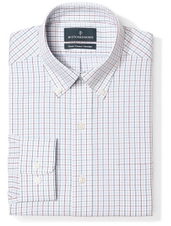 Amazon Brand - BUTTONED DOWN Men's Classic Fit Check Dress Shirt, Supima Cotton Non-Iron