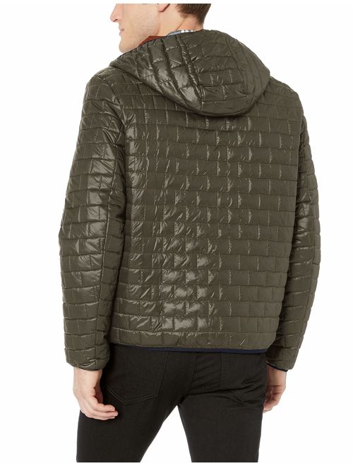 Tommy Hilfiger Men's Sweaterweight Ultra Loft Hooded Packable Puffer Jacket