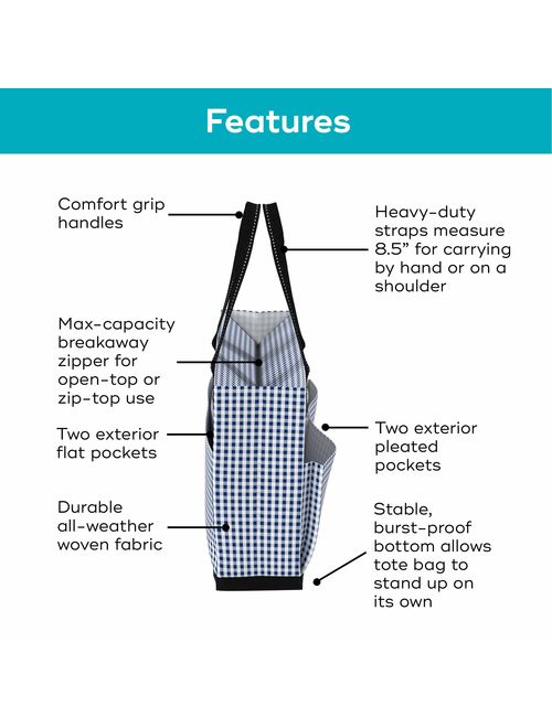 SCOUT Uptown Girl Tote, Lightweight Utility Tote Bag with 4 Exterior Pockets