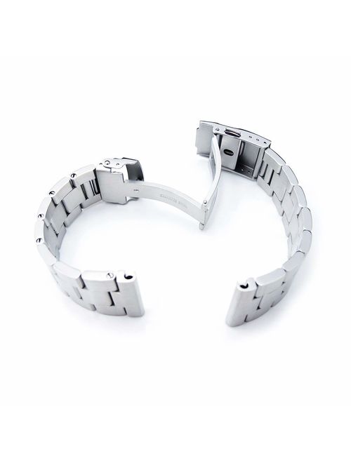 22mm Super Oyster Type II watch bracelet common use for diver watch, straight end