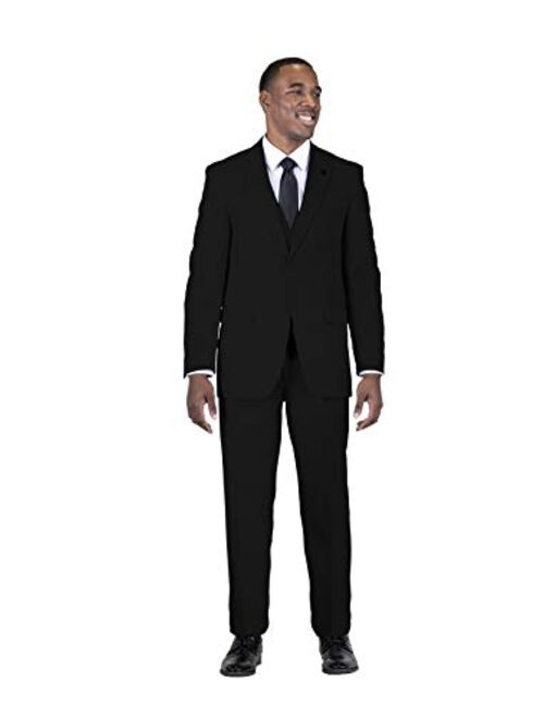 Stacy Adams Men's Big and Tall Suny Vested Three-Piece Suit