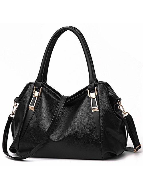 Tote Handbag for Women Vegan Leather Shoulder Bag Hobo bag Satchel Purse for Girls School Work & Shopping