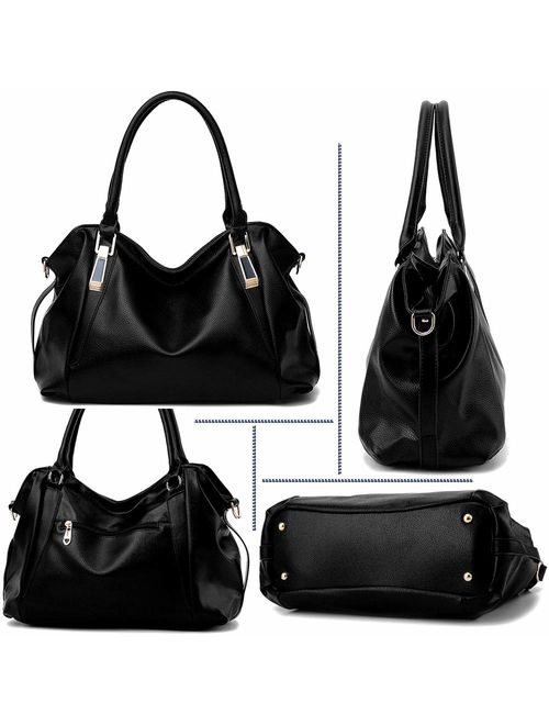 Tote Handbag for Women Vegan Leather Shoulder Bag Hobo bag Satchel Purse for Girls School Work & Shopping