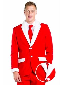 Men's Christmas Suit Santa Blazer Tie and Pants (Sold Separately)