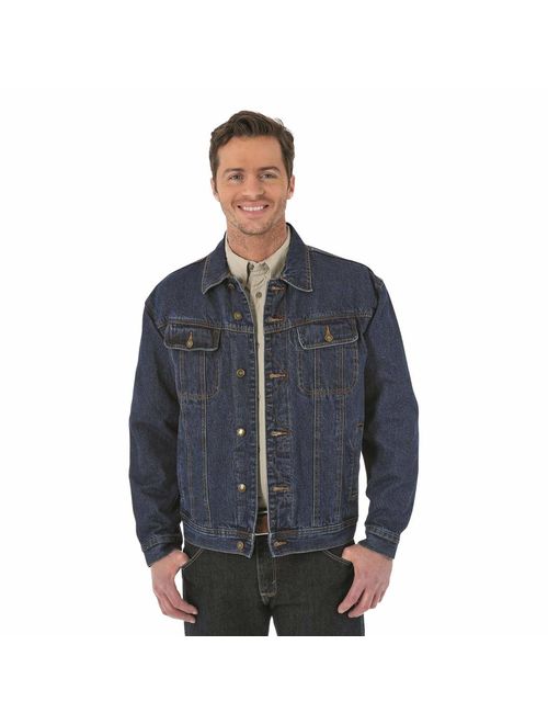 Wrangler Men's Rugged Wear Flannel Lined Denim Jacket
