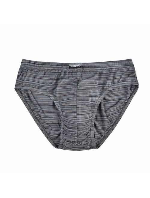 Men's Bamboo Underwear Soft Lightweight Low Rise Briefs 3 Pack