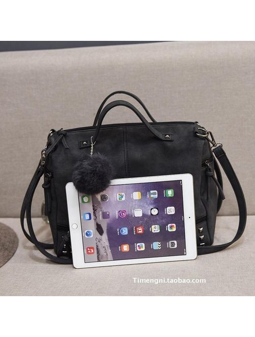 Women Purses and Handbags Rivet Crossbody Purse Hobo Bag Leather Studded Tote Top Handle Satchel Shoulder for Ladies