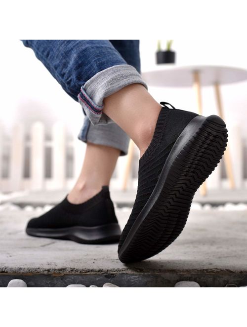 MATRIP Womens Comfort Elastic Sock Slip On Walking Shoes Lightweight Non-Slip(Size:6.5-11)