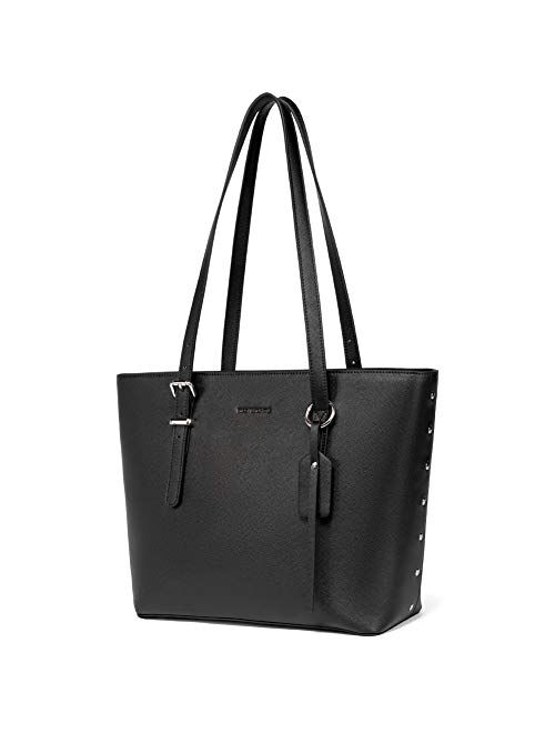 WESTBRONCO Women Leather Handbags Purses Designer Tote Shoulder Bag Top Handle Bag for Work Travel