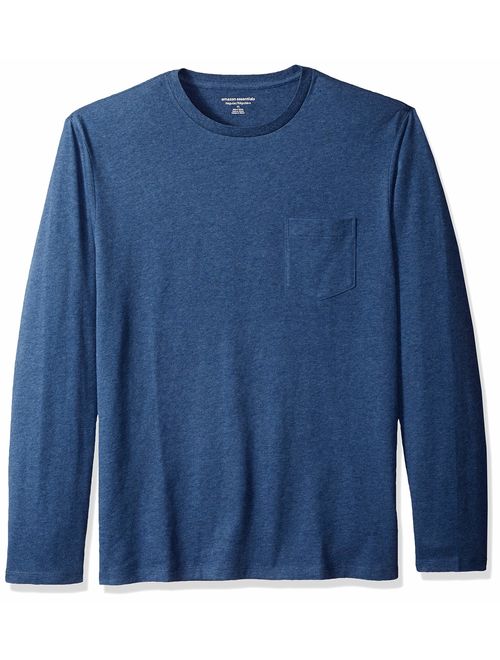 Amazon Essentials Men's Regular-Fit Long-Sleeve Pocket T-Shirt