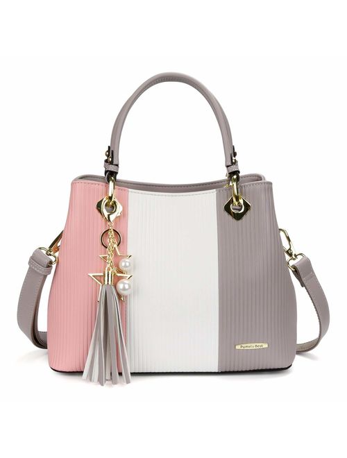Handbags for Women with Multiple Internal Pockets in Pretty Color Combination 