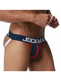 JOCKMAIL Mens Sexy Underwear Sexy Bikini Jockstrap Underwear for Men G-String Thong