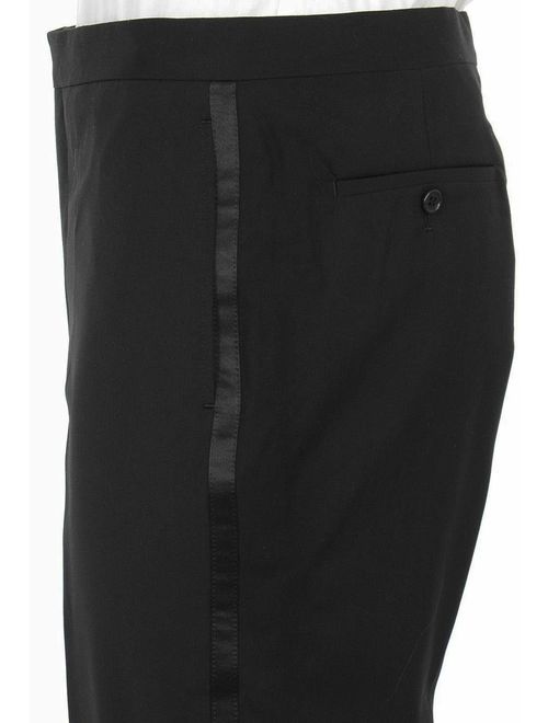 New Mens 5 Pc Complete Black Tuxedo Suit Jacket Pants Shirt Cummerbund Bow Tie