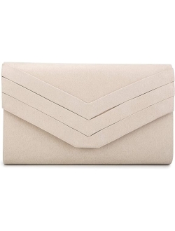 Nodykka Purses and Handbags Envelope Velvet Evening Clutch Crossbody Bags