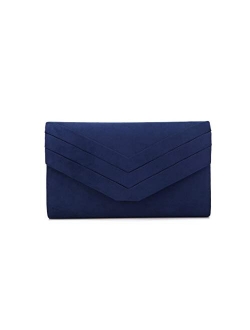 Nodykka Purses and Handbags Envelope Velvet Evening Clutch Crossbody Bags