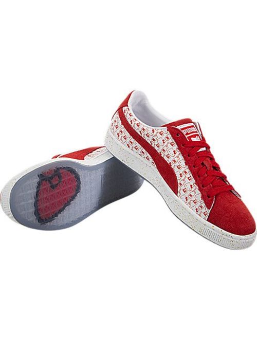 PUMA Womens Suede Classic X Hello Kitty Casual Sneakers,