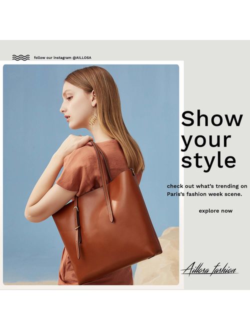 AILLOSA Purses and Handbags for Women Satchel Shoulder Tote Bags