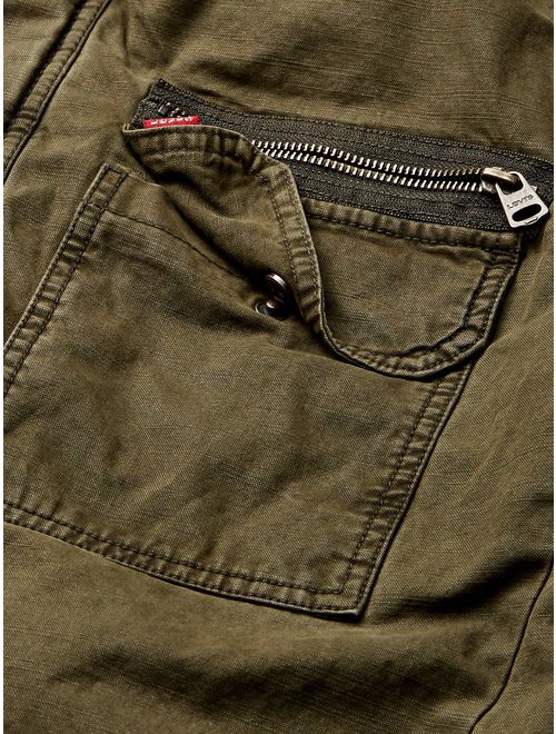 Levi's Men's Washed Cotton Two Pocket Military Jacket (Regular and Big and Tall Sizes)