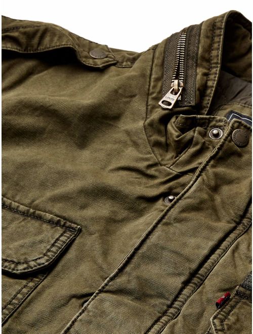 Levi's Men's Washed Cotton Two Pocket Military Jacket (Regular and Big and Tall Sizes)