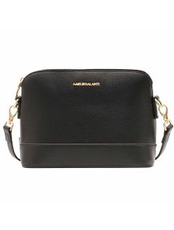 Crossbody Bags for Women, Lightweight Medium Dome Purses and Handbags with Adjustable Strap and Golden Hardwares