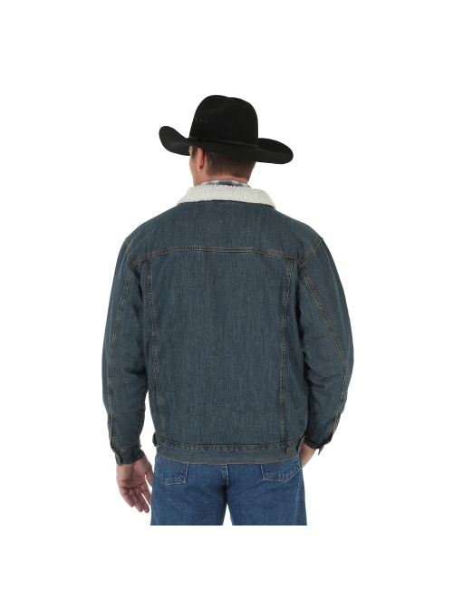 Wrangler Men's Western Style Lined Denim Jacket
