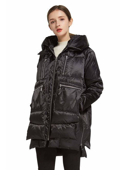 Orolay Women's Thickened Hooded Down Jacket