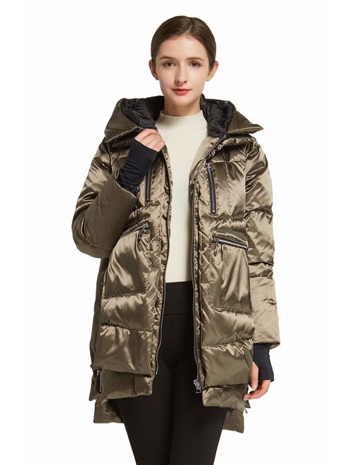 Orolay Women's Thickened Hooded Down Jacket