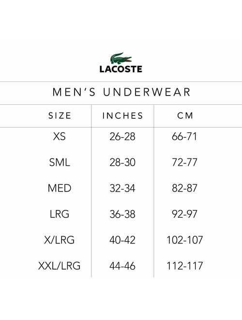 Lacoste Men's 100% Cotton Underwear Brief, Multipack