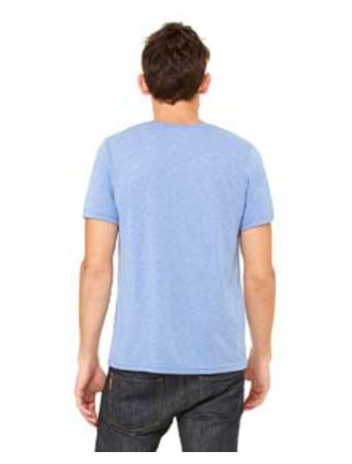 Bella + Canvas Mens 3.4 oz. Triblend T-Shirt (3413C) Blue Trblnd xs