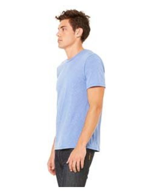 Bella + Canvas Mens 3.4 oz. Triblend T-Shirt (3413C) Blue Trblnd xs