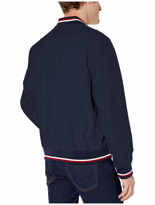 Tommy Hilfiger Men's Lightweight Varsity Rib Knit Bomber Jacket
