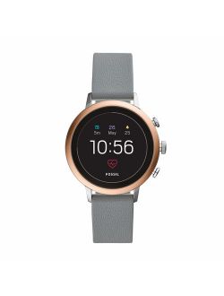 Women's Gen 4 Venture HR Stainless Steel Touchscreen Smartwatch with Heart Rate, GPS, NFC, and Smartphone Notifications