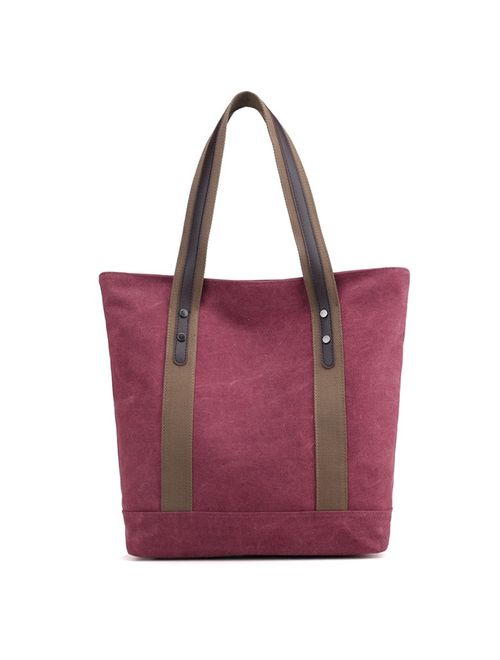 Women's Handbags Canvas Shoulder Bags Retro Casual Tote Purses