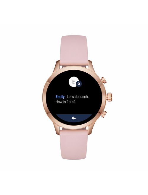 Michael Kors Women's Access Runway Stainless Steel Silicone Smart Watch, Color: Rose gold-tone (Model: MKT5048)