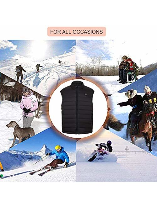 TAJARLY Heated Vest Lightweight-Washable Heated Vests for Men&Women with Battery Pack