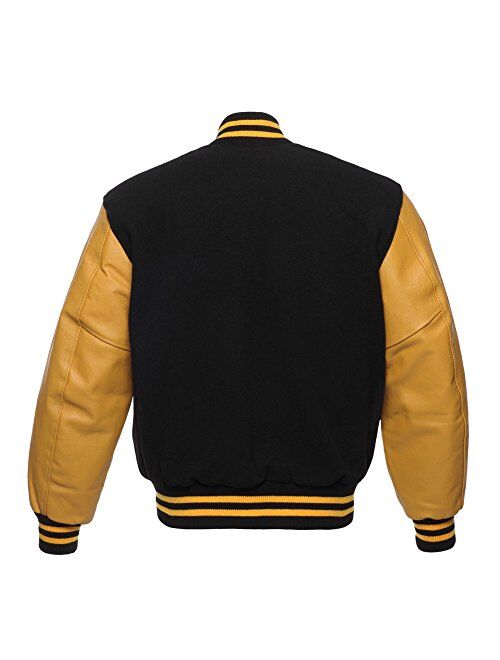 Original Varsity Letterman Jackets (48 Team Colors) Wool & Leather XXS to 6XL