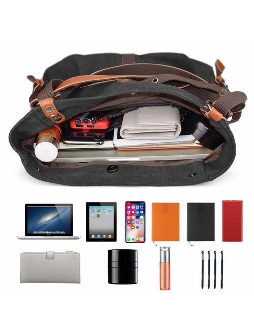 SHANGRI-LA Purse Handbag for Women Canvas Tote Bag Casual Shoulder Bag School Bag Rucksack Convertible Backpack