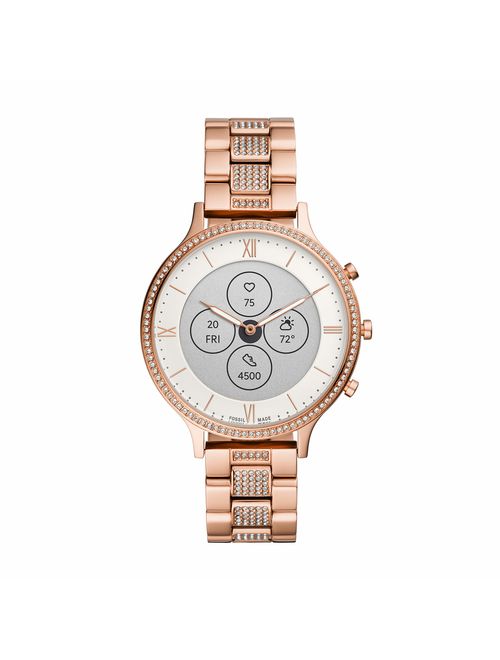 Fossil Women's Charter HR Heart Rate Stainless Steel Hybrid Smartwatch