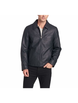 Men's Classic Faux Leather Jacket (Regular and Big and Tall Sizes)