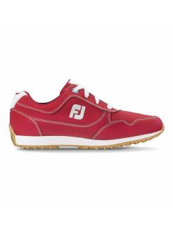 Women's Sport Retro Golf Shoes Red 7 M US