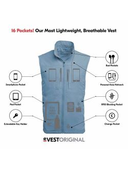 SCOTTeVEST Featherweight Men - Lightweight Vest - Travel - Utility - Safari Vest