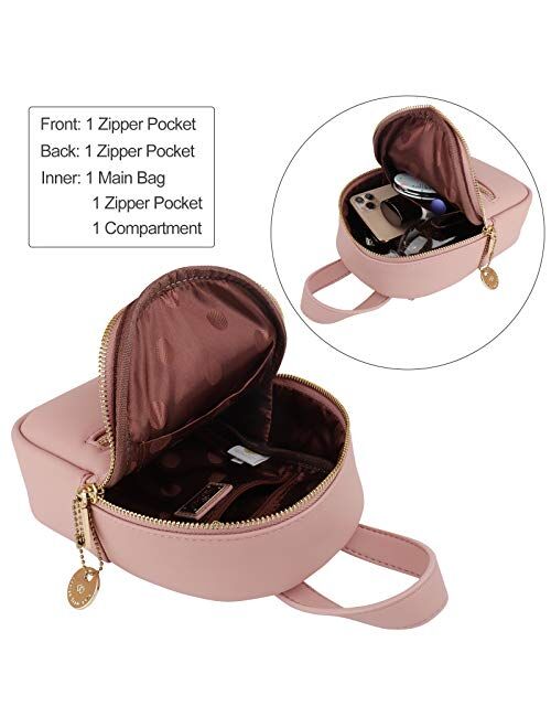 Leather Crossbody Phone Bag Small Shoulder Bag Aeeque Women Mini Backpack Purse