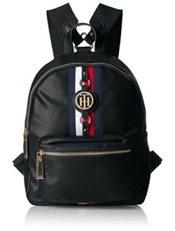 Backpack Jaden, Black Polyvinyl Chloride