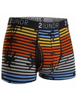 2UNDR Mens Swing Shift 3" Trunk Boxers Underwear For Ball Support