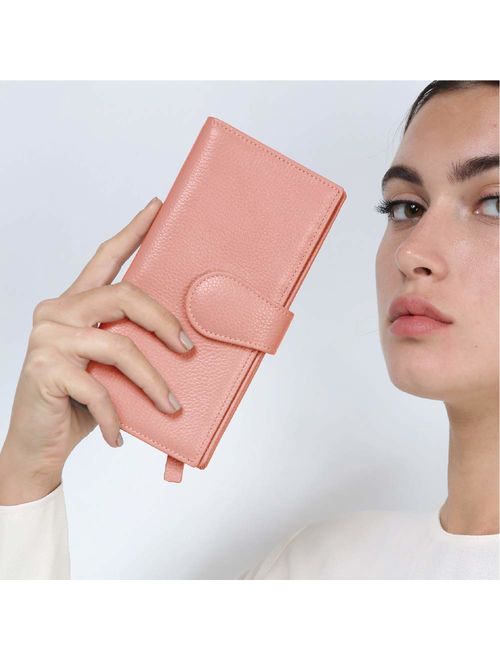 Women's RFID Leather Wallet- Slim Italian Leather Clutch Ladies Purse