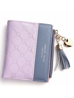 Wallet for Women Small Compact Wallet Bifold, RFID Wallet Credit Card Holder Mini Bifold Pocket Wallet