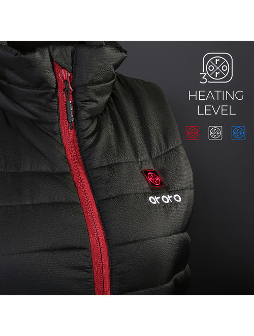 Women's Lightweight Heated Vest with Battery Pack