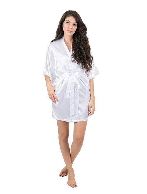 Leveret Womens Satin Robe Christmas Robe (Size X-Small-XX-Large)